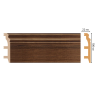 Цветной напольный плинтус Decomaster D232-74 (100*22*2400 мм)