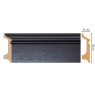 Цветной напольный плинтус Decomaster D122-433 (78*21*2400 мм)