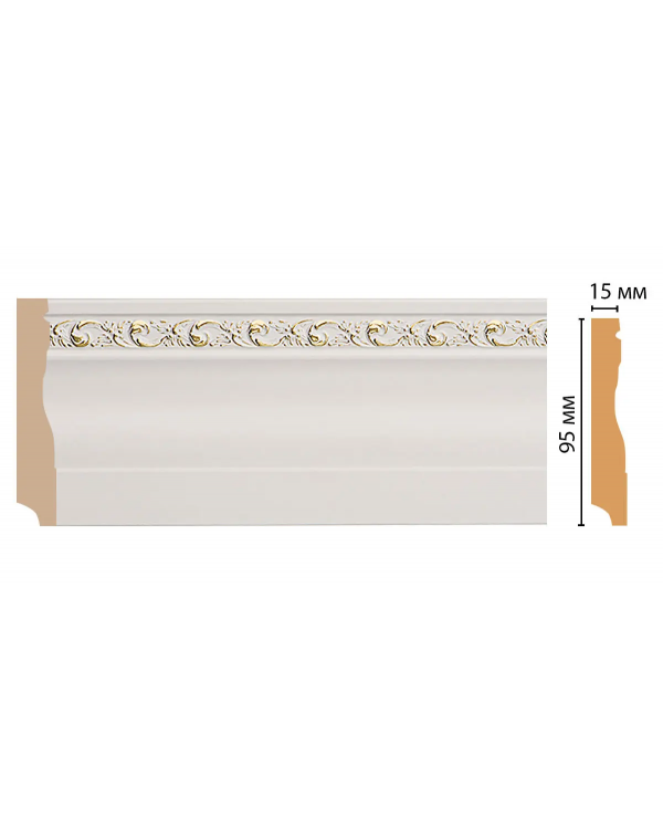 Плинтус напольный Decomaster 153-54 (95*12*2400)