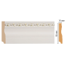 Плинтус напольный Decomaster 153-54 (95*12*2400)