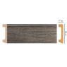 Цветной напольный плинтус Decomaster D235-86 (80*17*2400 мм)