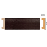 Цветной напольный плинтус Decomaster D234-433 (58*16*2400 мм)
