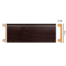 Цветной напольный плинтус Decomaster D235-433 (2400*80*17 мм)