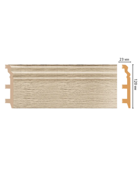 Цветной напольный плинтус Decomaster D233-72 (120*23*2400 мм)