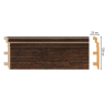Цветной напольный плинтус Decomaster D233-96 (120*23*2400 мм)