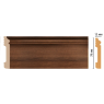 Цветной напольный плинтус Decomaster D005-74 (79*13*2400)