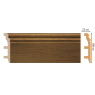 Цветной напольный плинтус Decomaster D232-88 (100*22*2400 мм)