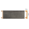Цветной напольный плинтус Decomaster D235-87 (80*17*2400 мм)