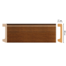Цветной напольный плинтус Decomaster D235-75 (2400*80*17 мм)