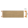 Цветной напольный плинтус Decomaster D234-83 (58*16*2400 мм)