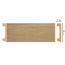 Цветной напольный плинтус Decomaster D235-83 (80*17*2400 мм)