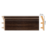 Цветной напольный плинтус Decomaster D232-438 (100*22*2400 мм)