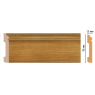 Цветной напольный плинтус Decomaster D005-73 (79*13*2400)