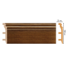 Цветной напольный плинтус Decomaster D232-75 (100*22*2400 мм)