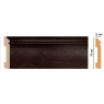 Цветной напольный плинтус Decomaster D005-433 (79*13*2400)