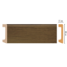 Цветной напольный плинтус Decomaster D235-88 (80*17*2400 мм)