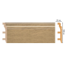 Цветной напольный плинтус Decomaster D232-83 (100*22*2400 мм)