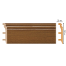 Цветной напольный плинтус Decomaster D232-85 (100*22*2400 мм)
