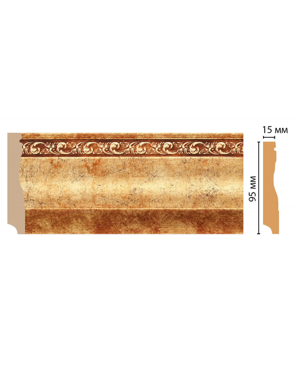 Плинтус напольный Decomaster 153-552 (95*12*2400)