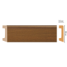 Цветной напольный плинтус Decomaster D234-85 (58*16*2400 мм)