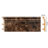 Цветной напольный плинтус Decomaster D233-713 (120*23*2400 мм)