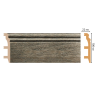 Цветной напольный плинтус Decomaster D232-86 (100*22*2400 мм)