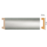 Цветной напольный плинтус Decomaster D234-375 (58*16*2400 мм)