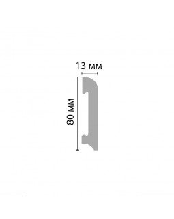 Плинтус напольный Decomaster D037 ДМ (80*13*2000)-foto3