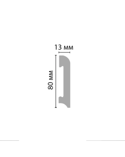 Плинтус напольный Decomaster D037 (2000*80*13 мм)-foto3