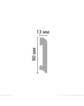 Плинтус напольный Decomaster D037 ДМ (80*13*2000)-foto3
