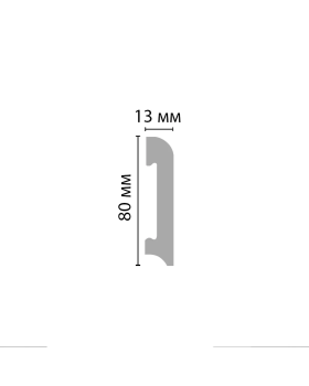 Плинтус напольный Decomaster D037 (2000*80*13 мм)-foto3