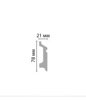 Цветной напольный плинтус Decomaster D122-115 (2400*78*21 мм)-foto2