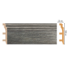 Цветной напольный плинтус Decomaster D232-87 (100*22*2400 мм)
