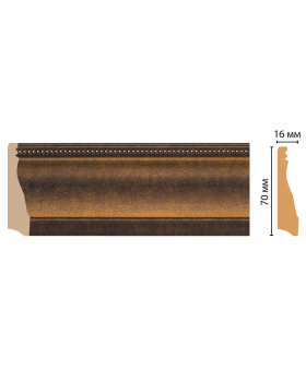 Плинтус напольный Decomaster 193-56 (70*16*2400)
