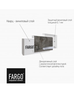 Кварцевый плинтус Fargo 133-37 Дуб Цюрих 2200*80*11 мм-foto3