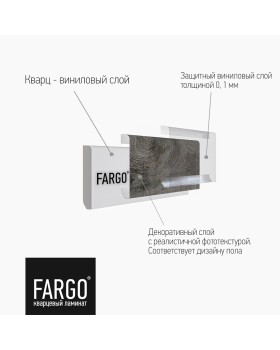 Кварцевый плинтус Fargo 133-37 Дуб Цюрих 2200*80*11 мм-foto3