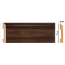 Цветной напольный плинтус Decomaster D005-438 (79*13*2400)