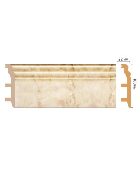 Цветной напольный плинтус Decomaster D232-80 ШК/14 (100*22*2400 мм)
