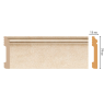 Цветной напольный плинтус Decomaster D005-18D (79*13*2400)
