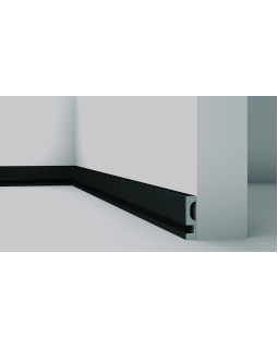 Плинтус NMC Wallstyl IL11 Полистирол BL 80х23х2000 мм-foto4