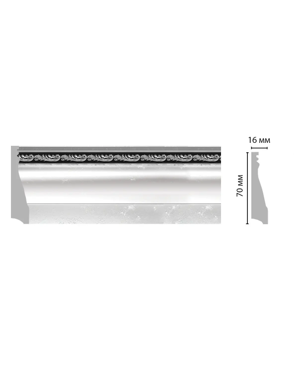 Плинтус Decomaster 193-63 (70*16*2400 мм)