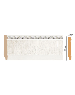 Плинтус напольный Decomaster 144-7D (80*11*2400)