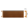 Цветной напольный плинтус Decomaster D234-75 (58*16*2400 мм)
