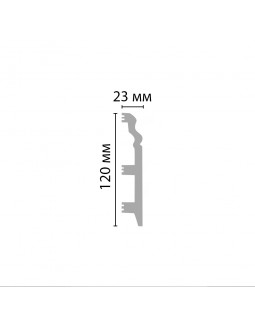 Цветной напольный плинтус Decomaster D233-16 ДМ (120*23*2400 мм)-foto3