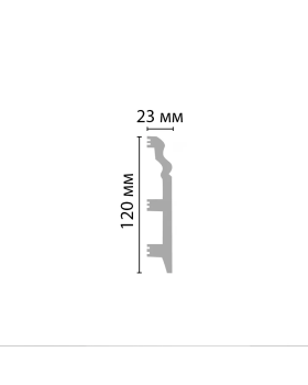 Цветной напольный плинтус Decomaster D233-16 (120*23*2400 мм)-foto3