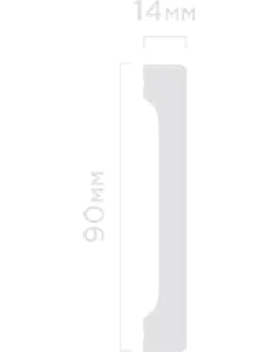 Плинтус Hiwood B90V1 Фитополимер 2700*90*14 мм-foto6