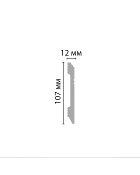 Плинтус напольный Decomaster D105-115 ДМ (107*12*2400мм)-foto2