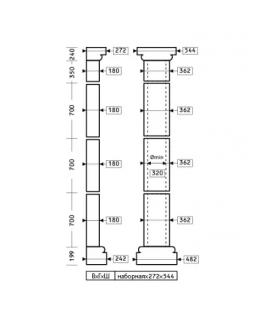 Полуколонна Европласт 4.10.103 Пенополиуретан 543*272 мм-foto2