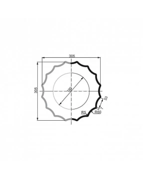 Полуколонна Leptonika LC 105-21 Half (тело) 2000*255 мм-foto2