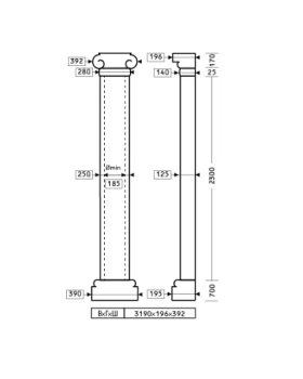 Полуколонна Европласт 1.10.205 Пенополиуретан 3147*391*195 мм-foto2